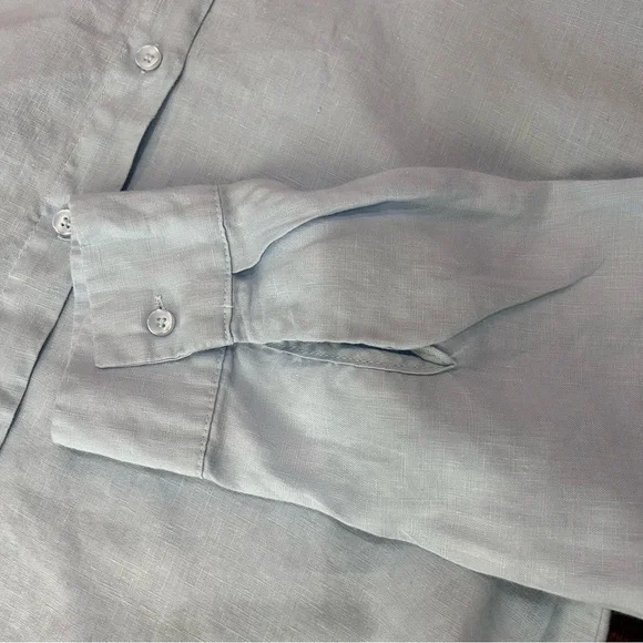 Beulah Womens 2Pc Shirt & Short Set, Blue Size Small - Picture 13 of 16